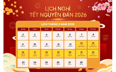 Lịch nghỉ Tết Nguyên đán 2026 kéo dài 9 ngày chi tiết 