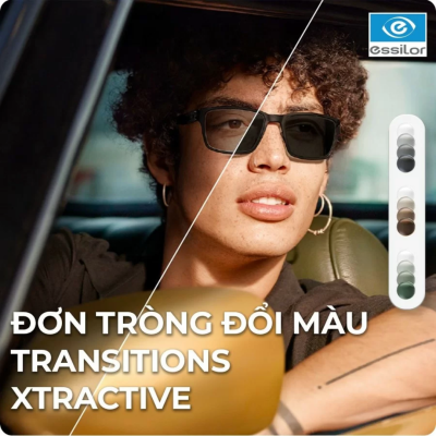 Tròng kính đổi màu Essilor Transitions XTRActive New Generation