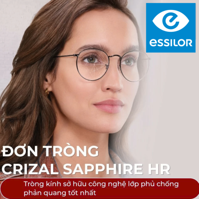 Tròng kính Essilor Crizal Sapphire HR 1.59