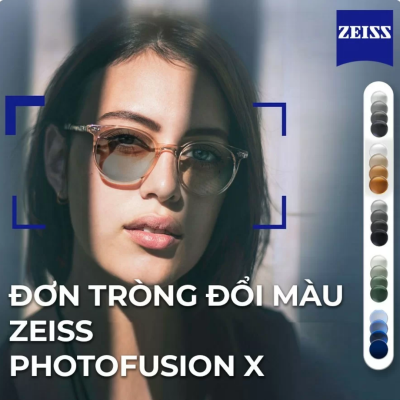Tròng đổi màu Zeiss ClearView Photofusion X (2023)