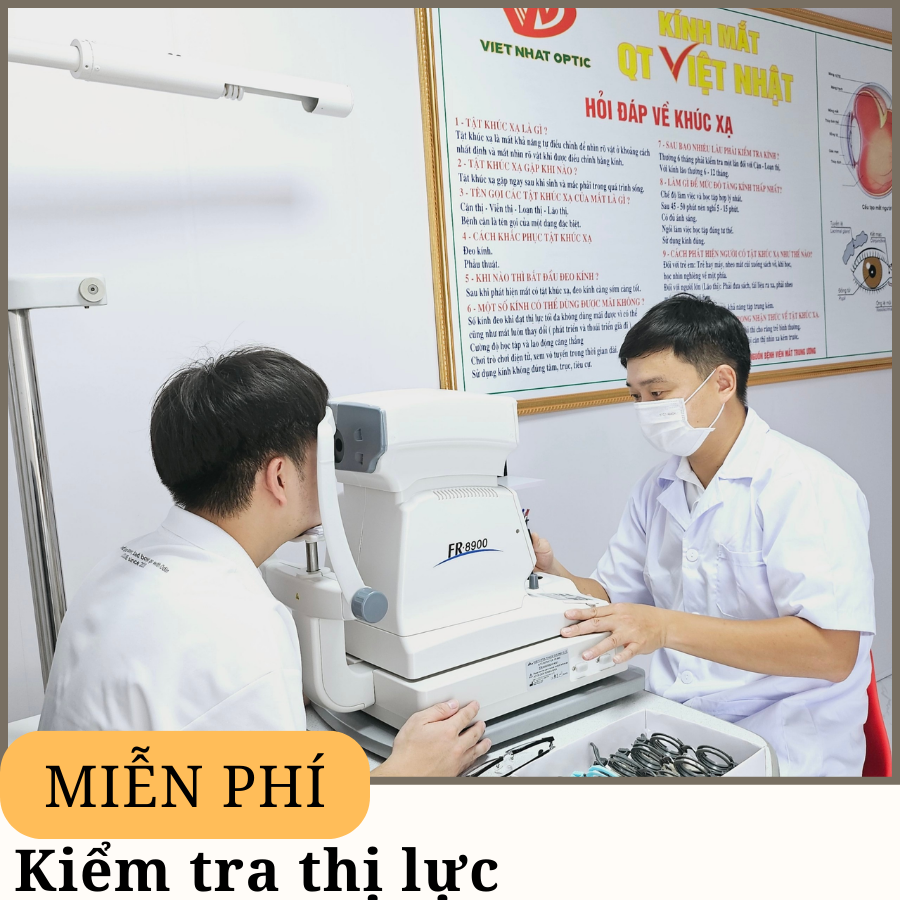 Đo khá thị lực cùng đội ngũ Bác sĩ, KTV Nhãn khoa nhiều năm kinh nghiệm