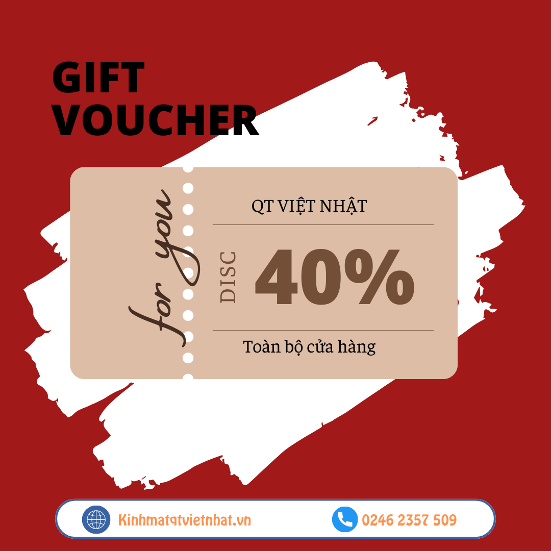 Voucher giảm 40% toàn bộ gian hàng kính mắt