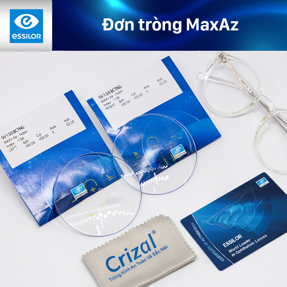 Kính cận chống nước mưa Essilor Blue UV Capture
